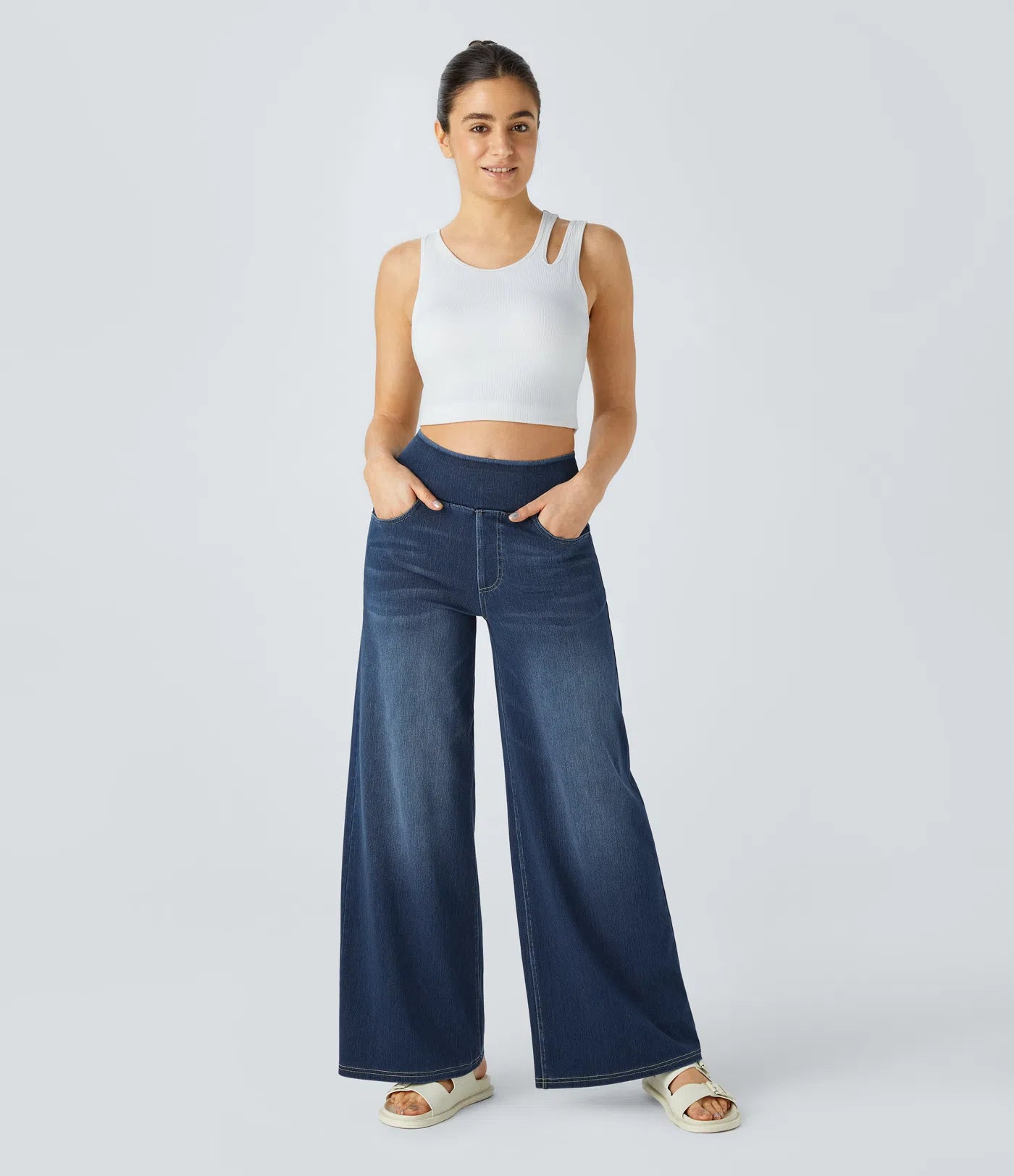 Noodlab Flex™ Comfort Yüksek Bel Jean