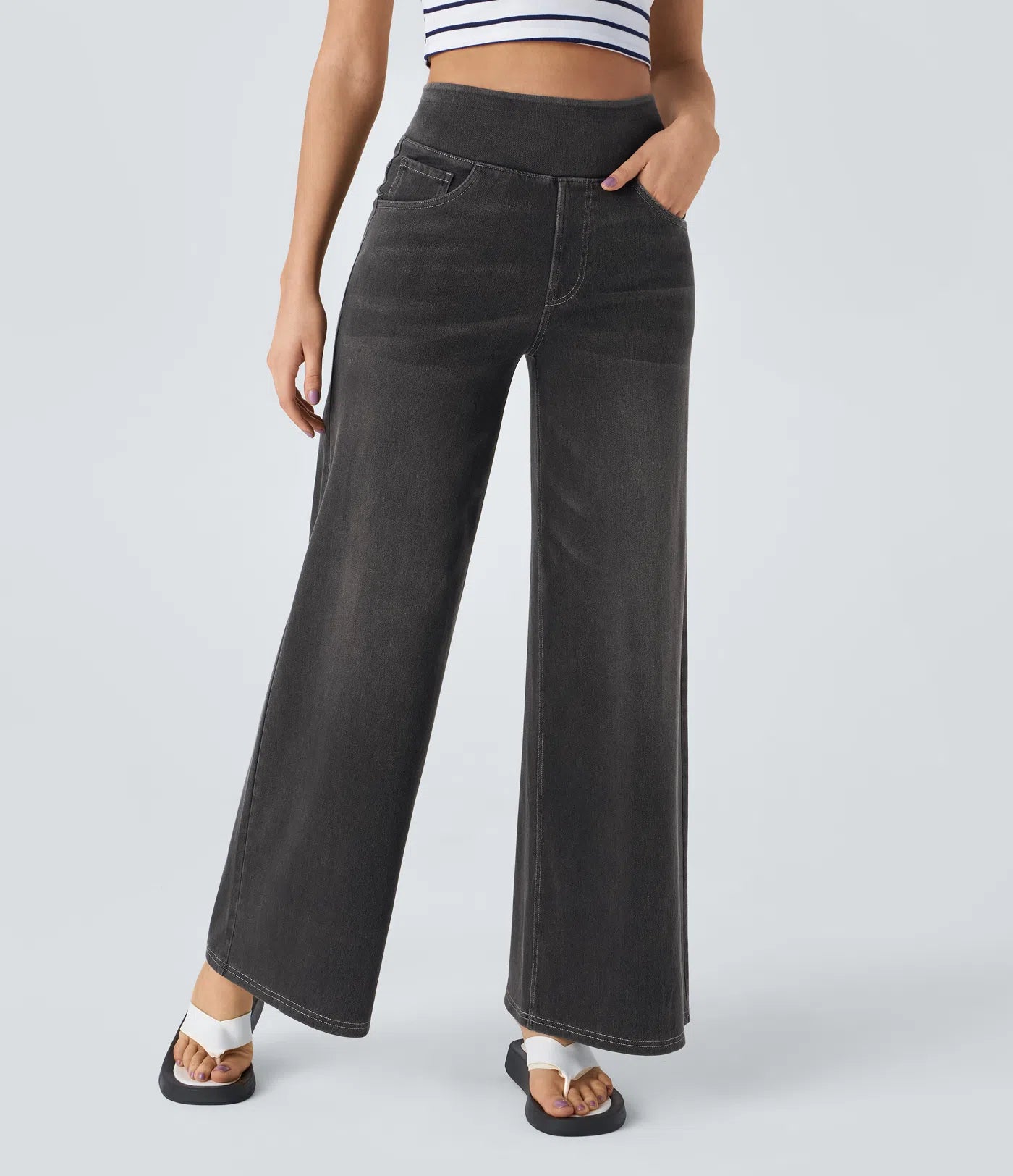 Noodlab Flex™ Comfort Yüksek Bel Jean