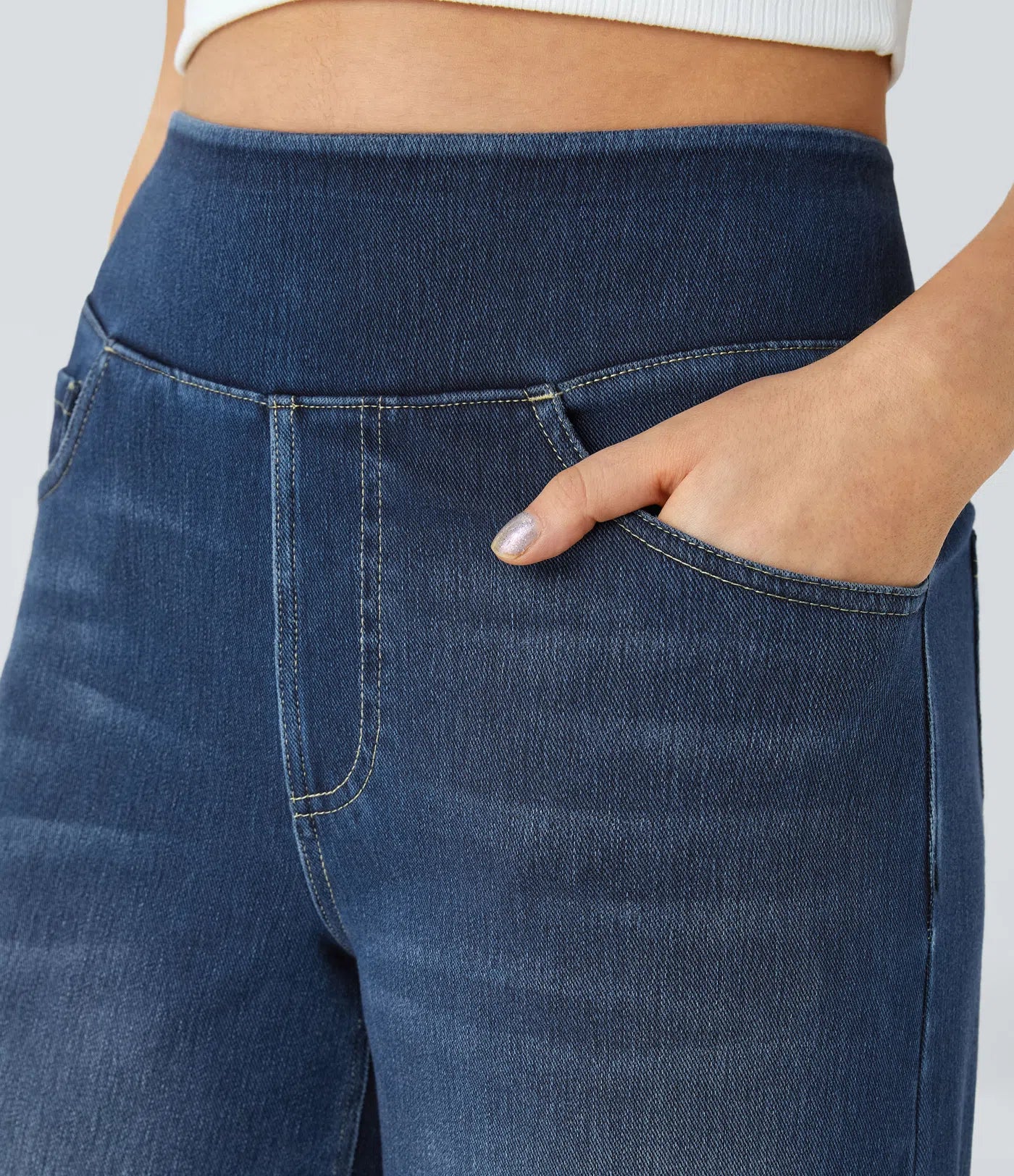 Noodlab Flex™ Comfort Yüksek Bel Jean