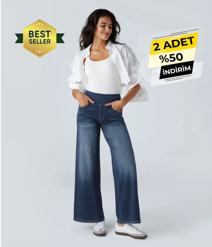 Elastik Bel Düz Pantolon