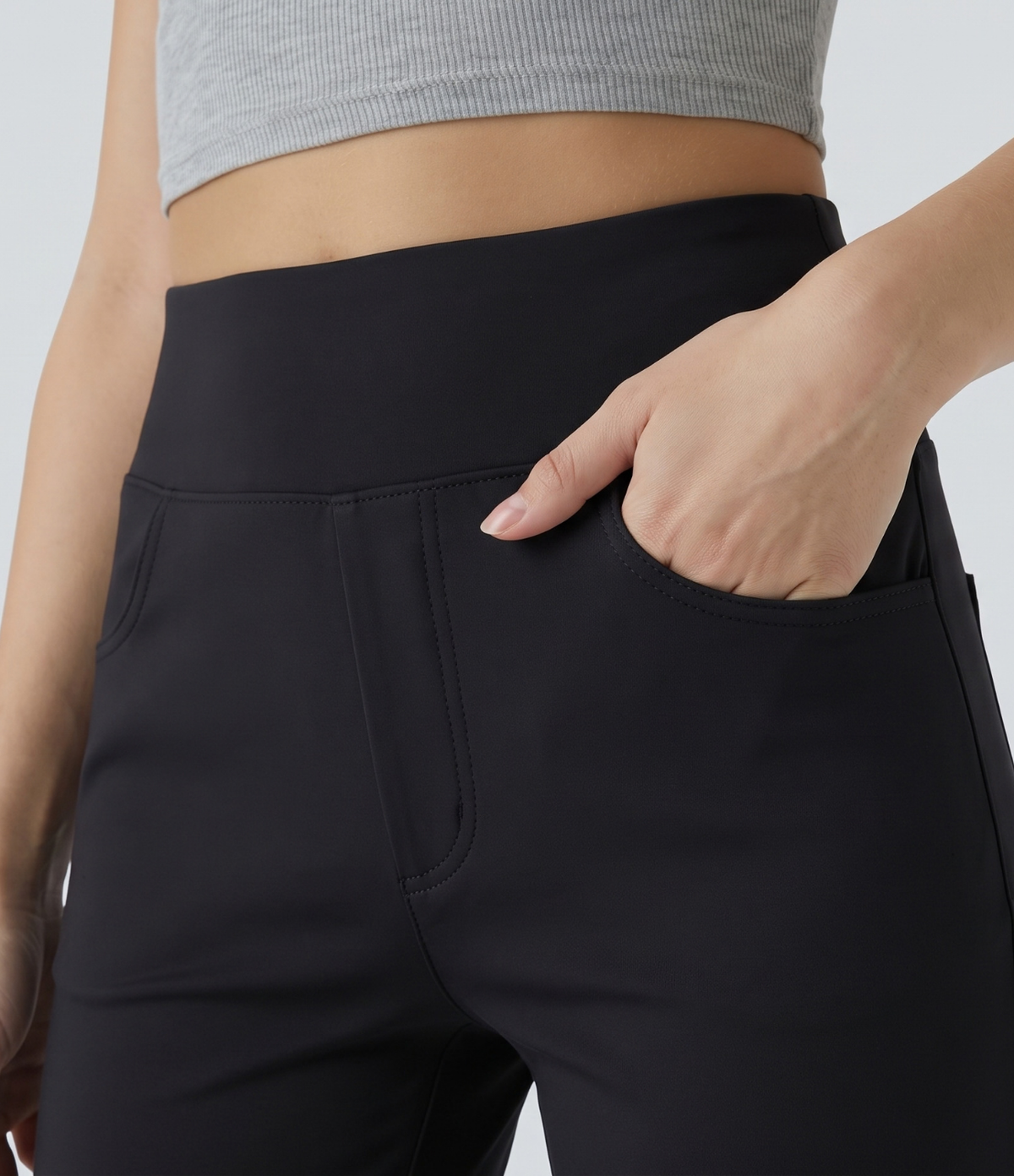 NoodLAB Flex™ Yüksek Bel Düz Paça Jean