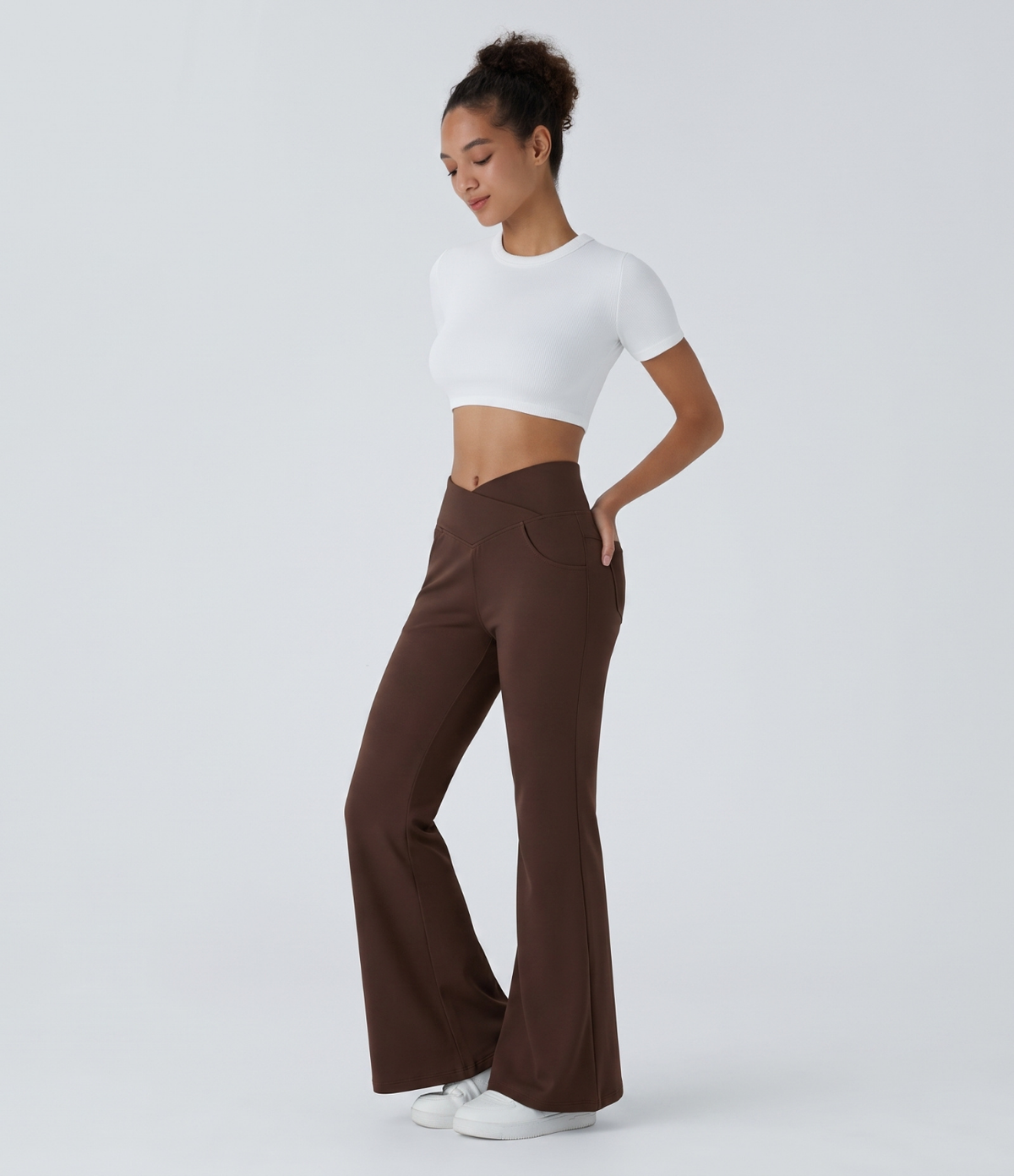 Noodlab Flex™ Yüksek Bel İspanyol Paça Jean