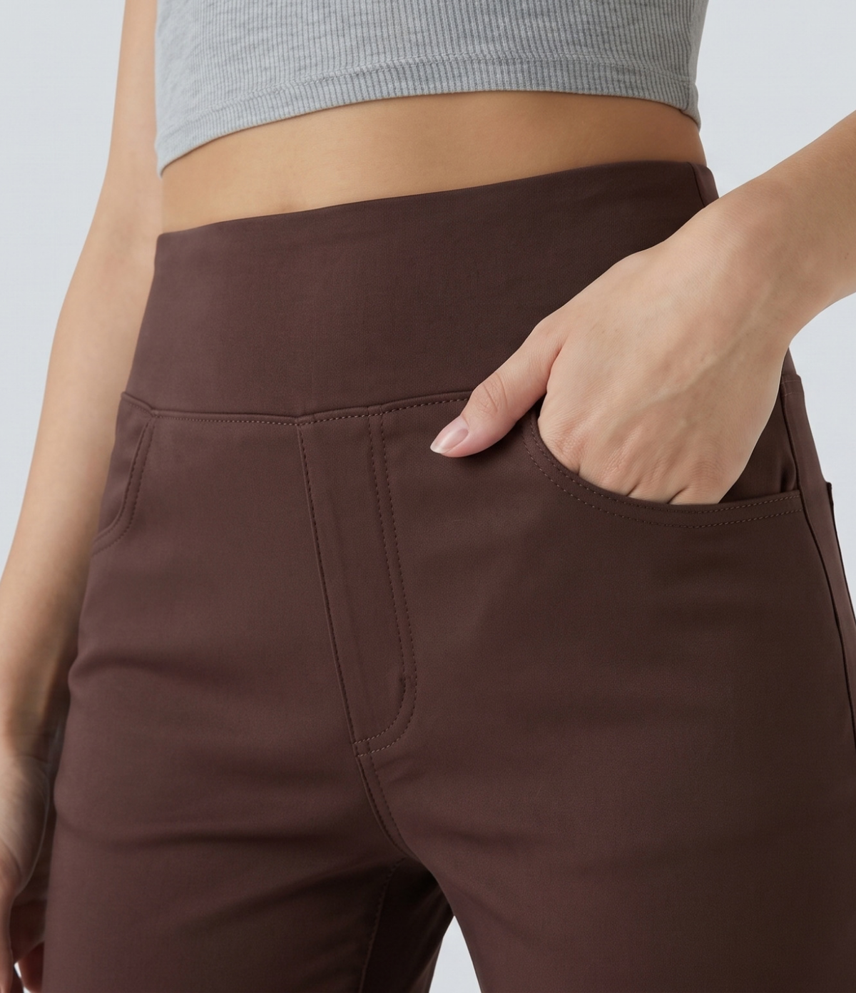 NoodLAB Flex™ Yüksek Bel Düz Paça Jean